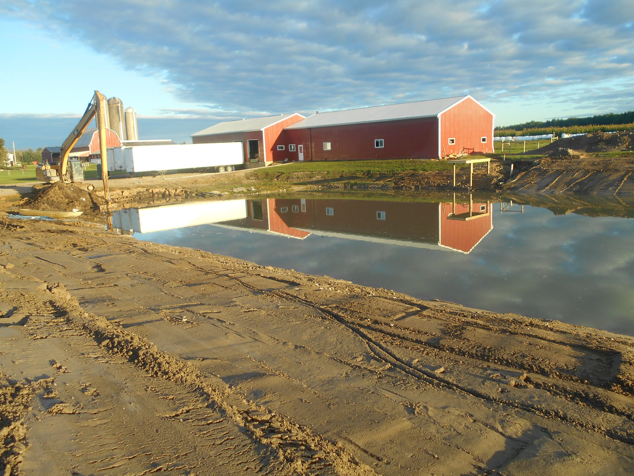 Carson City, MI Pond Clean Out